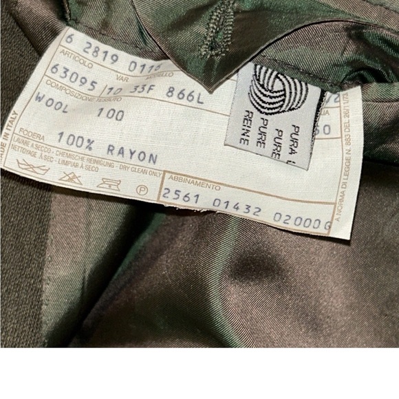 Pal Zileri Suit Men 40R 33Wx28L  Italy VTG 80s Double Breasted Bagged Pant Rare - Picture 7 of 16